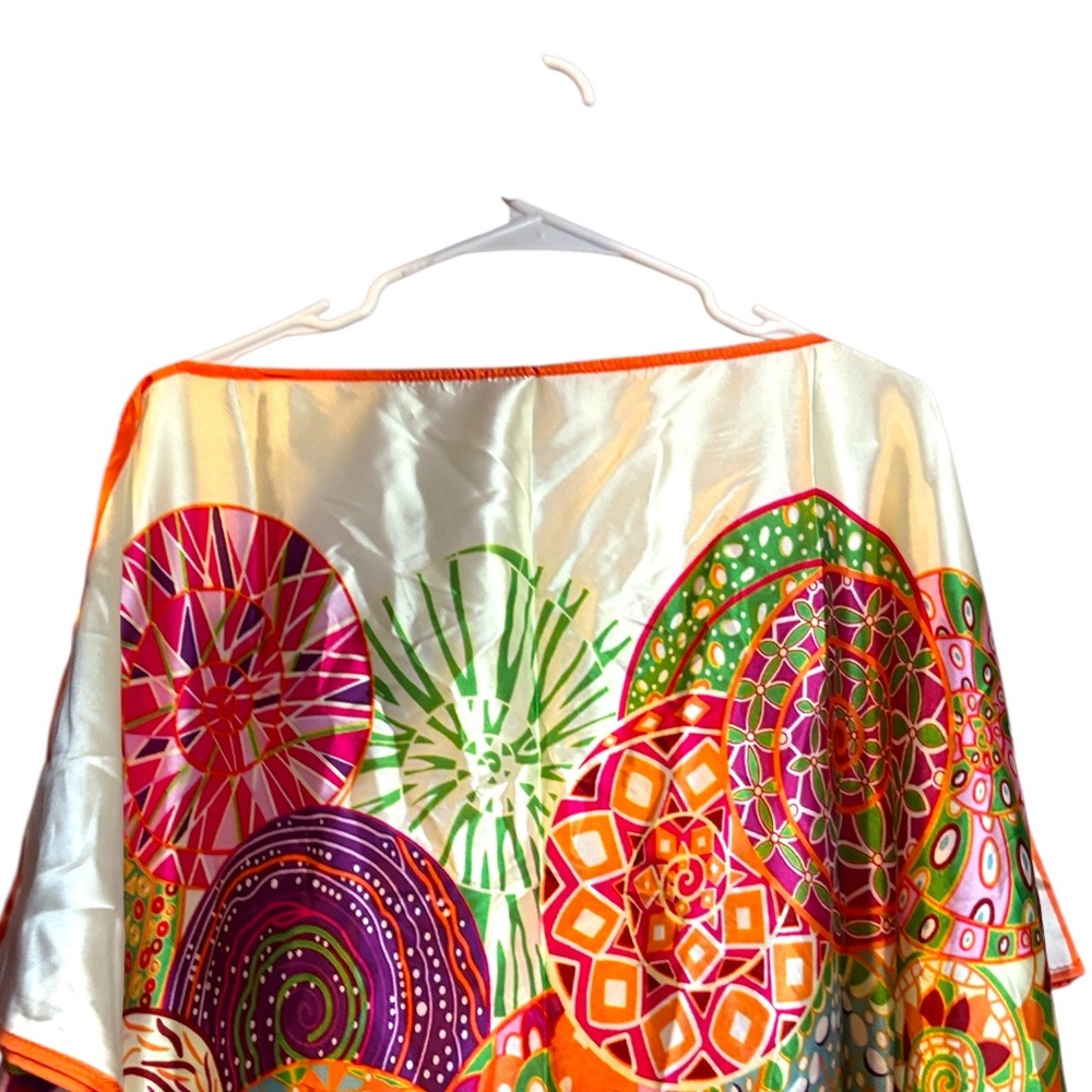 NWOT-Vibrant Multicolor Kaftan Dress - Picture 3 of 15